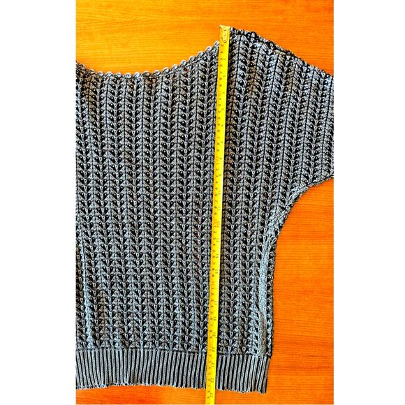 Free People Boomerang Crochet Open Knit Sweater, Gray, Size XS - Picture 8 of 8